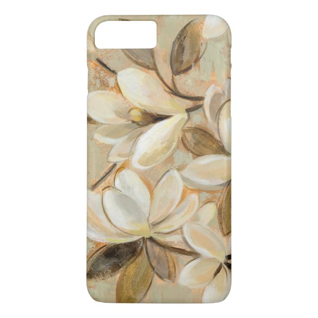 Funda De Case-Mate Para iPhone Crema de la simplicidad de la magnolia (Reverso)