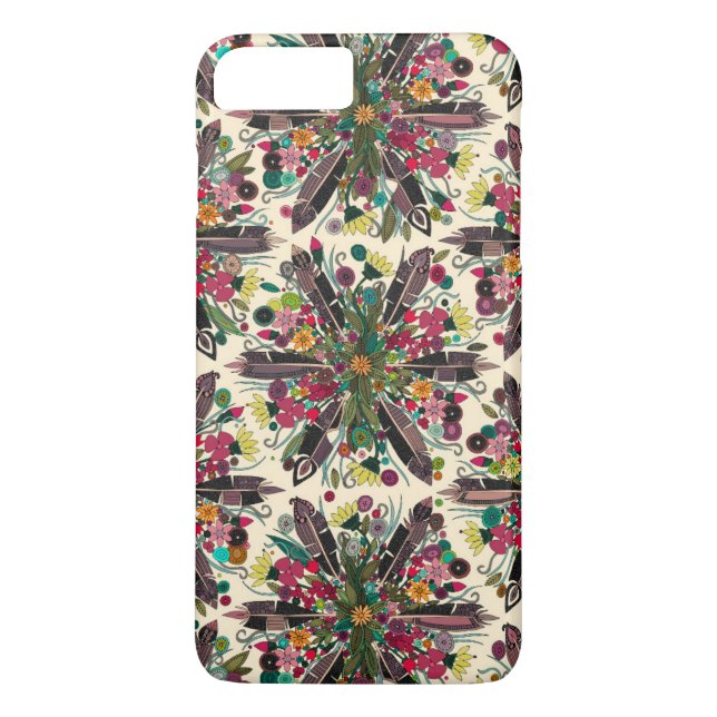 Funda De Case-Mate Para iPhone crema de postia bohemia (Reverso)