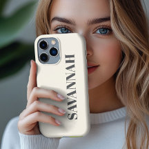 Crema nombre personalizado simple 