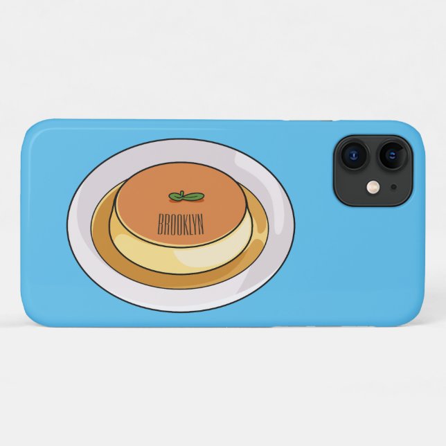Funda De Case-Mate Para iPhone Creme caramel personalizado ilustracion (Reverso (horizontal))