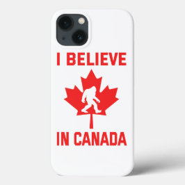 Funda Para iPhone 13 Creo en Canadá - Bigfoot divertido