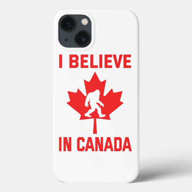 Funda De Case-Mate Para iPhone Creo en Canadá - Bigfoot divertido (Reverso)