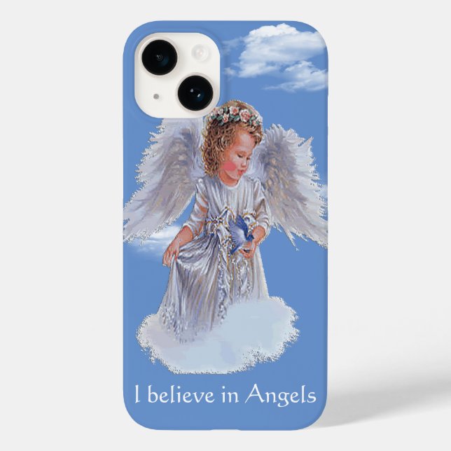 Funda De Case-Mate Para iPhone Creo en los ángeles (Reverso )