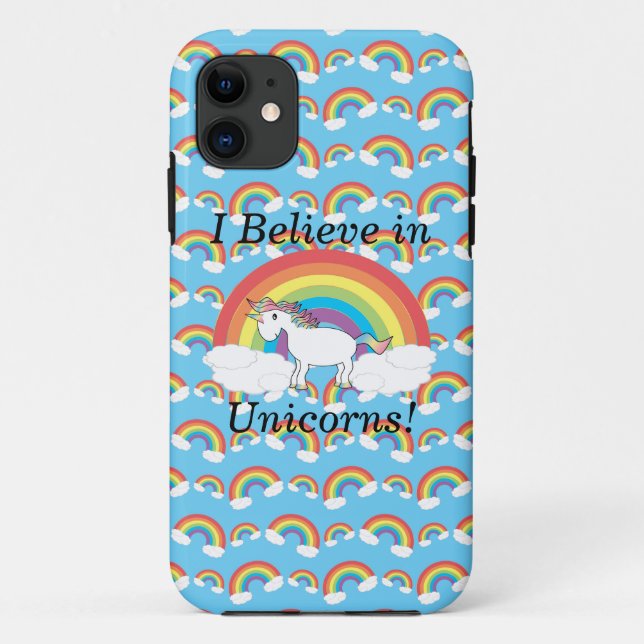 Funda De Case-Mate Para iPhone Creo en unicornios (Reverso)
