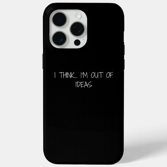 Funda De Case-Mate Para iPhone Creo que... estoy sin ideas (Reverso )