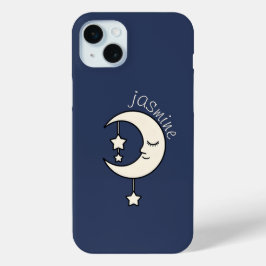 Funda Para iPhone 15 Mini Crescent Moon personalizado con estrella