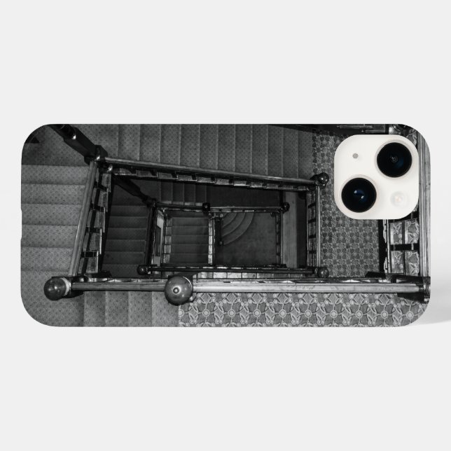 Funda De Case-Mate Para iPhone Crescent Stairwell Grayscale (Reverso  (Horizontal))