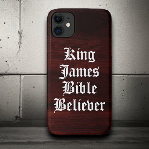 Funda Para iPhone 11 Creyente de la Biblia del Rey Jacobo de Fe Cristia