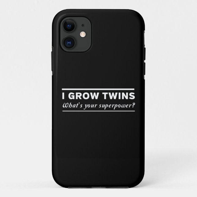 Funda De Case-Mate Para iPhone Crezco a gemelos (Reverso)