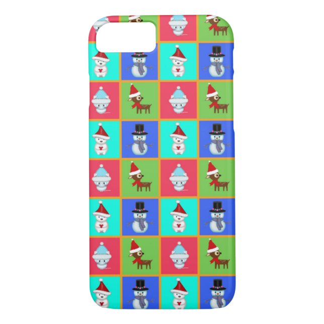 Funda De Case-Mate Para iPhone Criaturas de pequeños Navidades (Reverso)