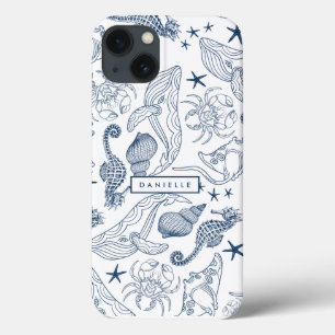 Funda Para iPhone 13 Criaturas marinas costeras de playa