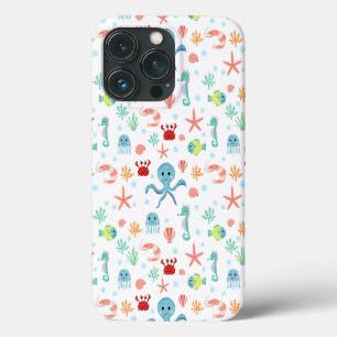 Funda Para iPhone 13 Pro Criaturas Marinas Subacuáticas Caprichosas