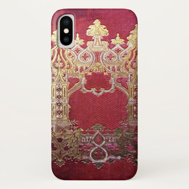 Funda De Case-Mate Para iPhone Crimson de tinta plana (Reverso)
