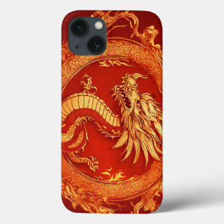 Funda Para iPhone 13 Crimson Guardian: El tatuaje del dragón rojo