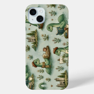 Funda Para iPhone 15 Mini Criptídeos Acogedores Nessie Monstruo del Lago Nes