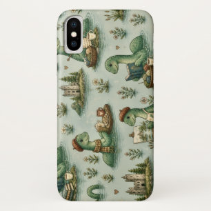 Funda Para iPhone X Criptídeos Acogedores Nessie Monstruo del Lago Nes
