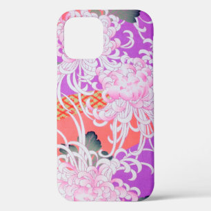 Funda Para iPhone 12 Crisantemo, diseño japonés