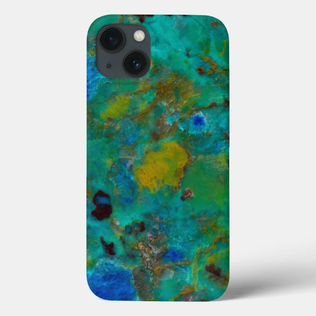 Funda De Case-Mate Para iPhone Crisocola Blue Cliff (Reverso)