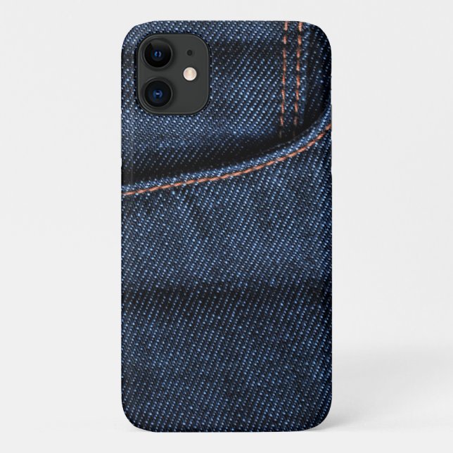 Funda De Case-Mate Para iPhone Crisp New Blue Jeans Pocket (Reverso)