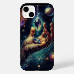 Funda Para iPhone 14 Plus De Case-Mate Cristal Celestial en la Galaxia Spacy Palma