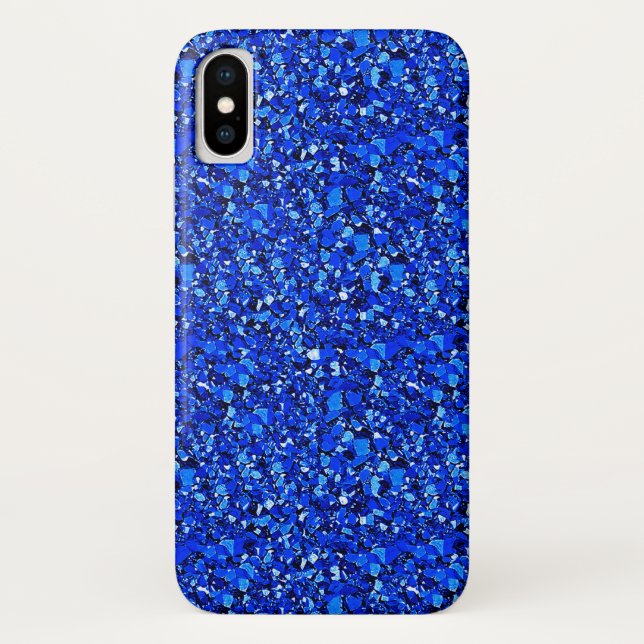 Funda De Case-Mate Para iPhone Cristal druso: azul zafiro (Reverso)