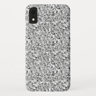 Funda Para iPhone XR Cristal druso color oro blanco
