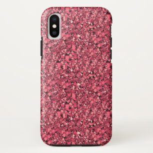 Funda Para iPhone XS Cristal druso - rojo garnet