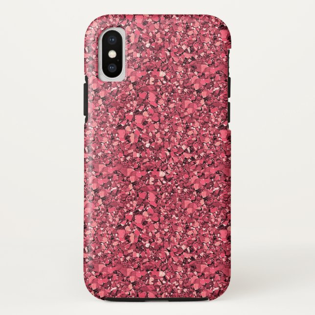 Funda De Case-Mate Para iPhone Cristal druso - rojo garnet (Reverso)
