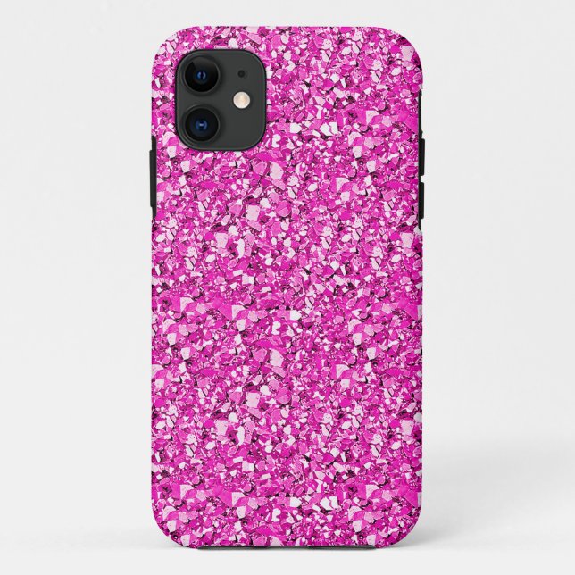 Funda De Case-Mate Para iPhone Cristal druso - rosa fucsia (Reverso)