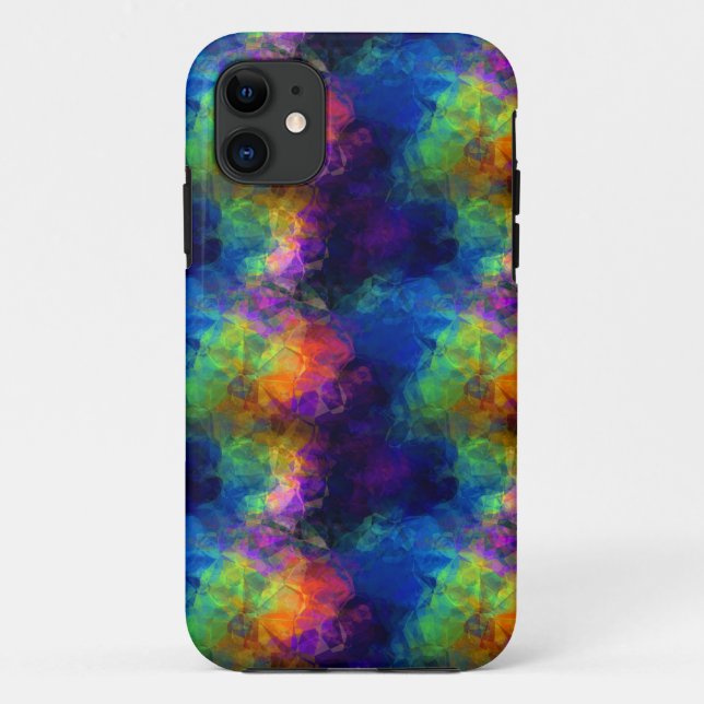 Funda De Case-Mate Para iPhone Cristales de arcoiris (Reverso)