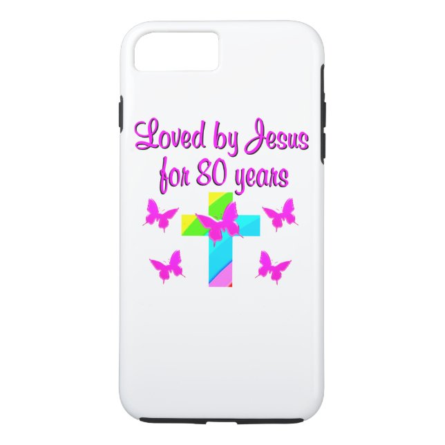 FUNDA DE Case-Mate PARA iPhone CRISTIANO 80º CUMPLEAÑOS DISEÑO CRUZ (Reverso)