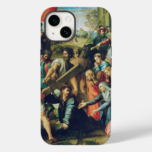 Funda De Case-Mate Para iPhone Cristo cayendo de camino al Calvario (Reverso )