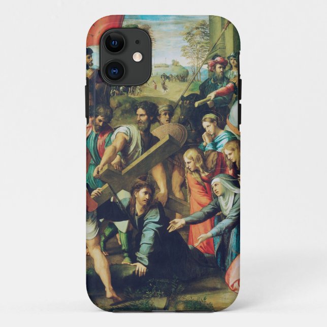 Funda De Case-Mate Para iPhone Cristo cayendo de camino al Calvario (Reverso)