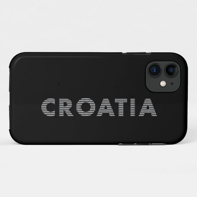 Funda De Case-Mate Para iPhone Croacia - con amor (Reverso (horizontal))