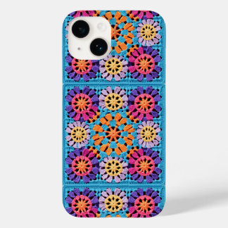 Funda Para iPhone 14 De Case-Mate Crochet de la plaza de la abuela color amarillo na