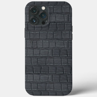 FUNDA PARA iPhone 13 PRO MAX CROCODILE NEGRO COD.03