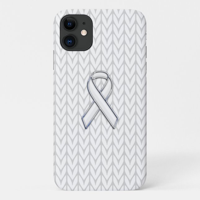Funda De Case-Mate Para iPhone Cromado en la conciencia de la cinta blanca (Reverso)