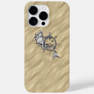 Funda Para iPhone 14 Pro Max De Case-Mate Cromo plateado como sirena en la arena