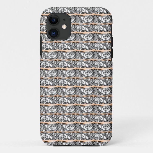 Funda De Case-Mate Para iPhone Cross Filigree Design Pattern (Reverso)