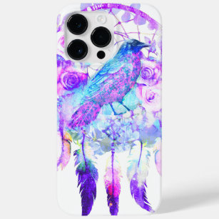 Funda Para iPhone 14 Pro Max De Case-Mate Crow Dreamcatcher Blue Purple Floral