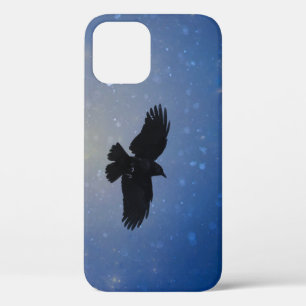Funda Para iPhone 12 Crow In A Snowowowly Blue Sky