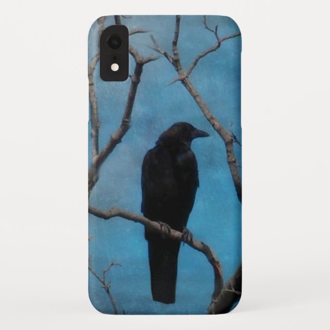 Funda De Case-Mate Para iPhone Crow On Bonito Aqua (Reverso)