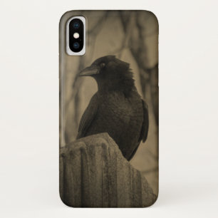 Funda Para iPhone X Crow oscuro