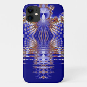 Funda Para iPhone 11 Crown Lake Azul Cristal Fractal