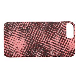 Funda Para iPhone 8/7 Cruces y manchas de melocotón o salmón