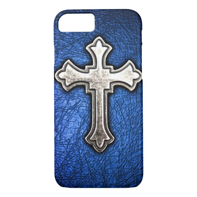 Funda De Case-Mate Para iPhone Cruz azul (Reverso)