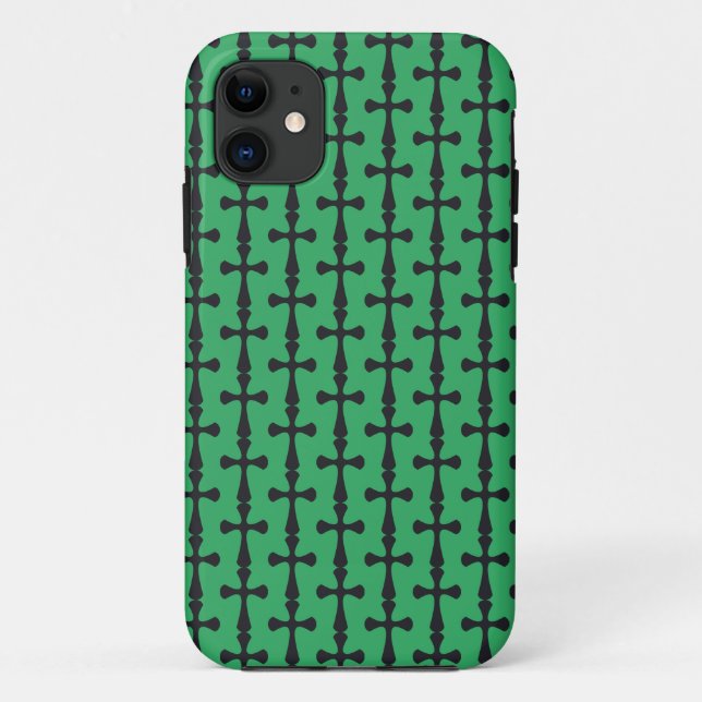 Funda De Case-Mate Para iPhone Cruz azul cristiana (Reverso)