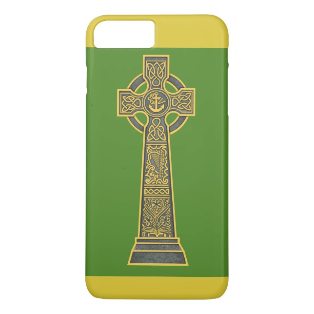 Funda De Case-Mate Para iPhone Cruz celta con arpa (Reverso)