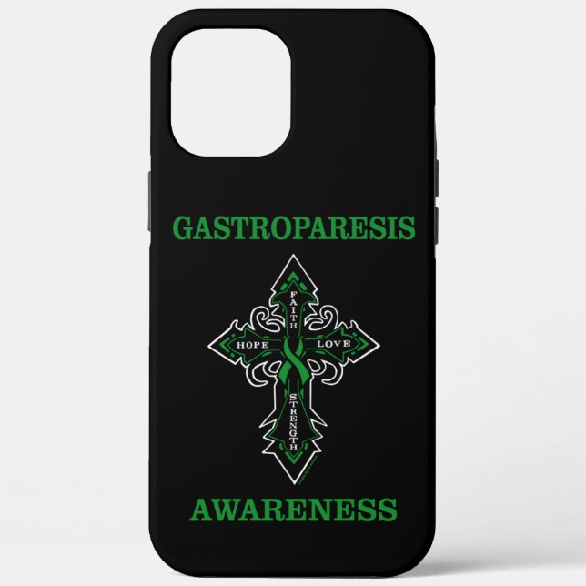 Funda De Case-Mate Para iPhone Cruz/Conciencia...Gastroparesis (Reverso )