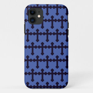 Funda Para iPhone 11 Cruz cristiana púrpura antigua